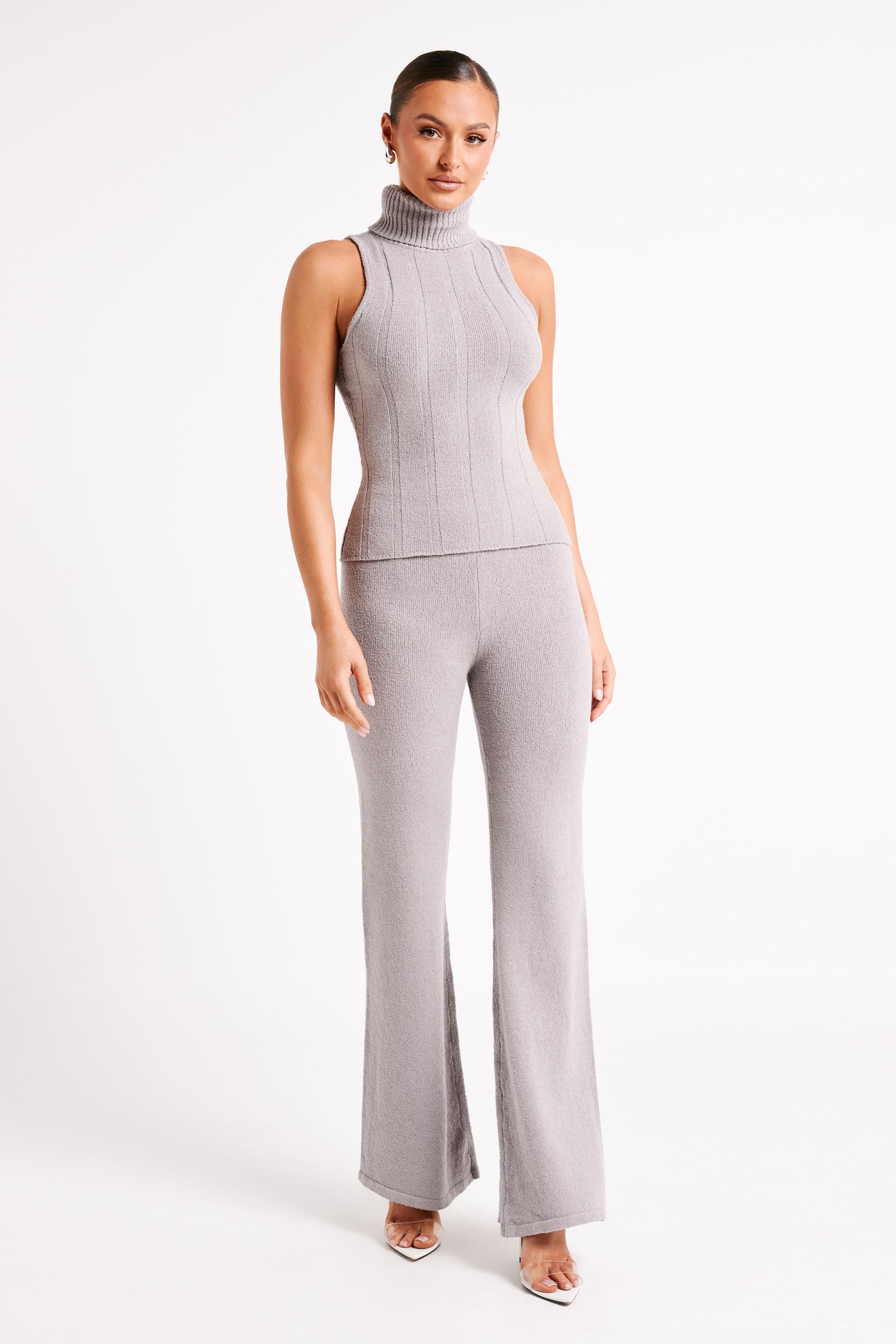 Angelina Knit Pants - Grey Marle #8