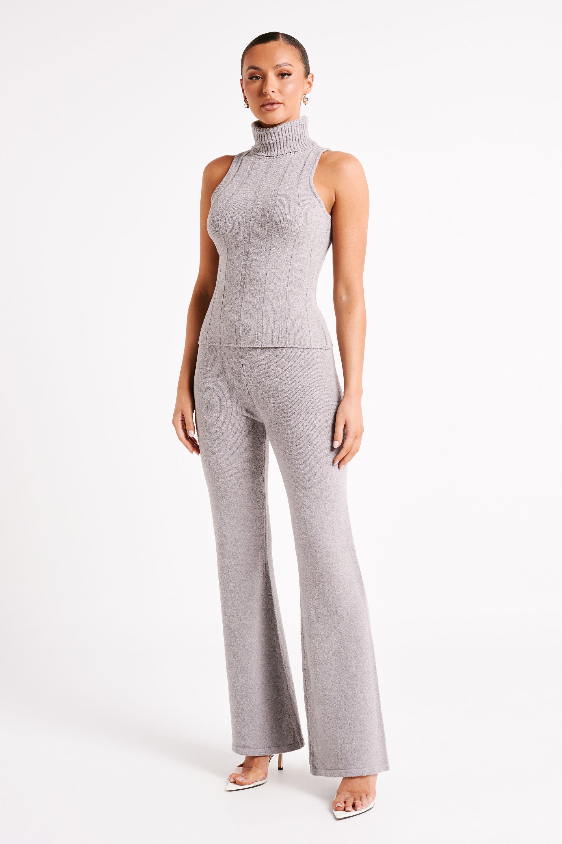 Angelina Knit Pants - Grey Marle #9