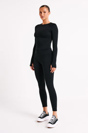 Venus Long Sleeve Top - Black