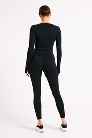 Venus Long Sleeve Top - Black