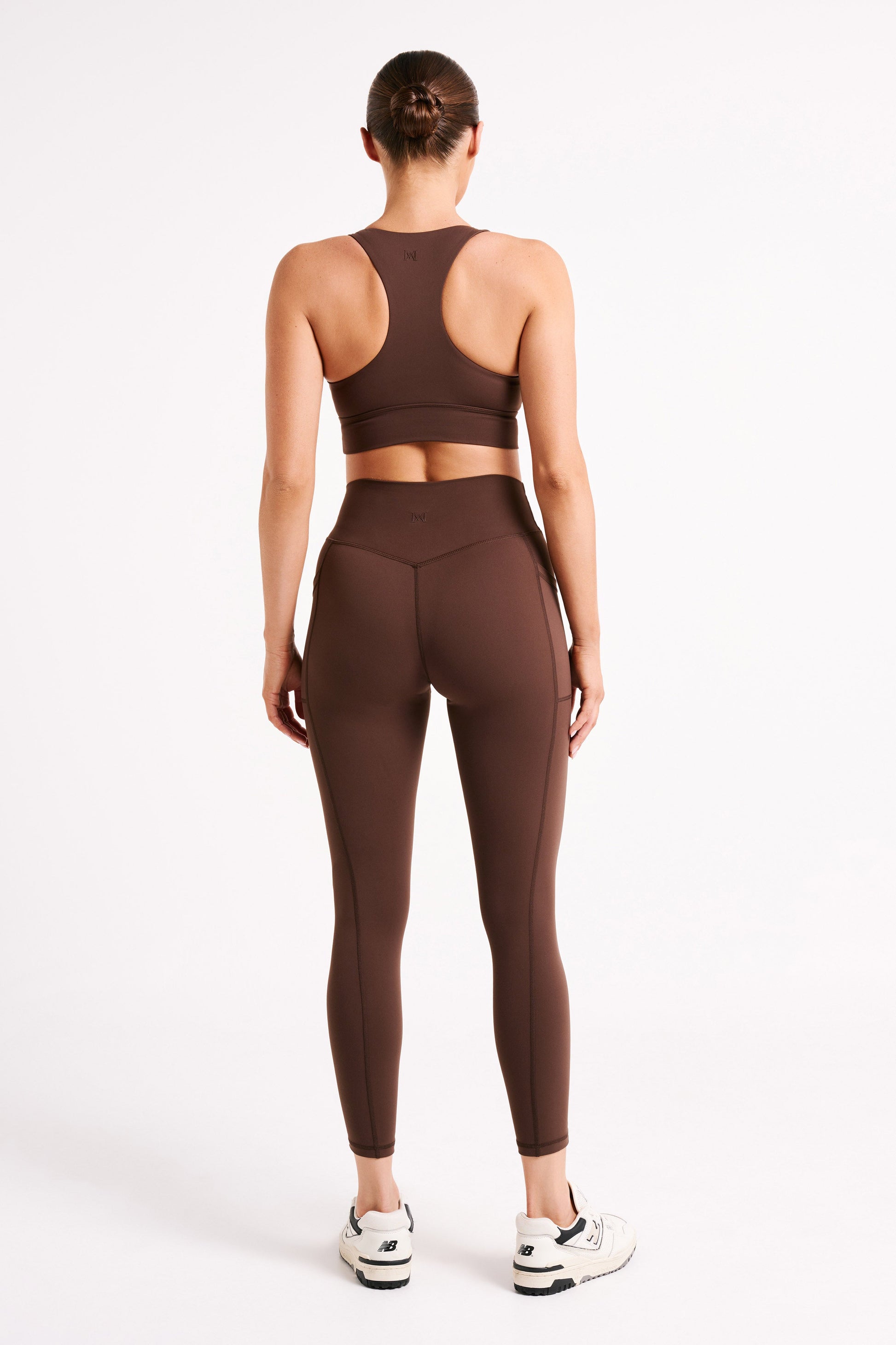 Briar V Back Leggings With Pockets - Dark Chocolate #6