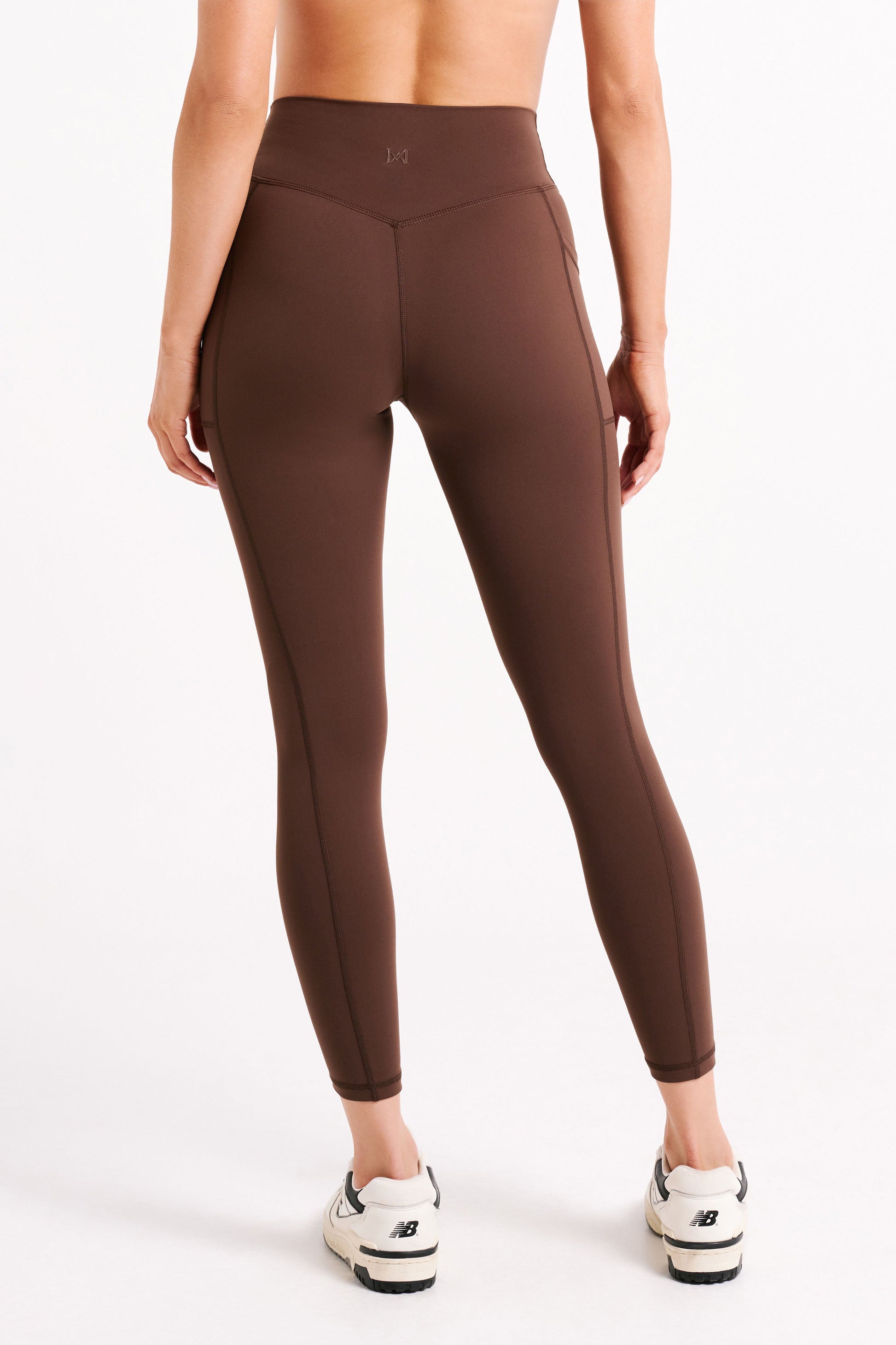 Briar V Back Leggings With Pockets - Dark Chocolate #4