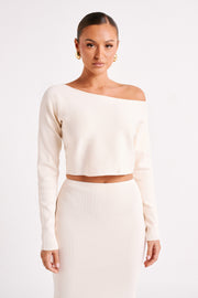 Avani Oversized One Shoulder Jumper - Ivory