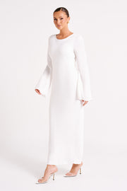 Fernanda Long Sleeve Maxi Dress - White