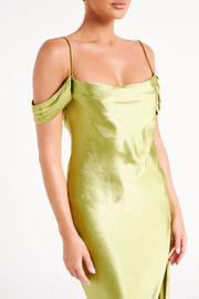 Mariposa Off Shoulder Maxi Dress - Parakeet Green