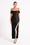 Mariposa Off Shoulder Maxi Dress - Black