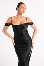 Mariposa Off Shoulder Maxi Dress - Black