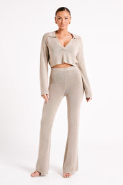 Carlota Knit Pants - Taupe