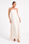 Luisa Strapless Maxi Dress - Sand