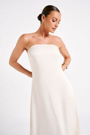 Luisa Strapless Maxi Dress - Sand
