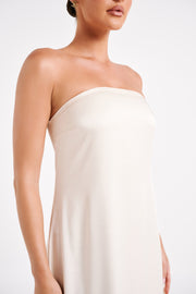 Luisa Strapless Maxi Dress - Sand