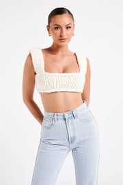 Ninetta Knit Bralette - Ivory