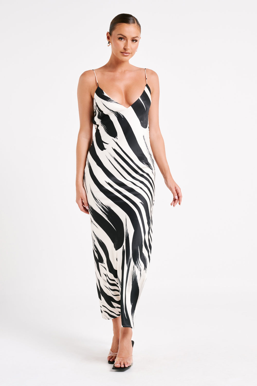Emmanuela Printed Maxi Dress - Abstract Print
