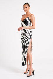 Emmanuela Printed Maxi Dress - Abstract Print