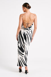 Emmanuela Printed Maxi Dress - Abstract Print