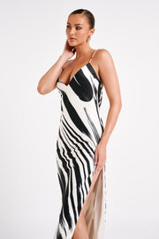Emmanuela Printed Maxi Dress - Abstract Print