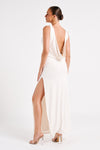 Alika Draped Front Maxi Dress - Ivory