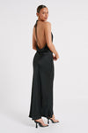 Sammy Satin Halter Maxi Dress - Ivory