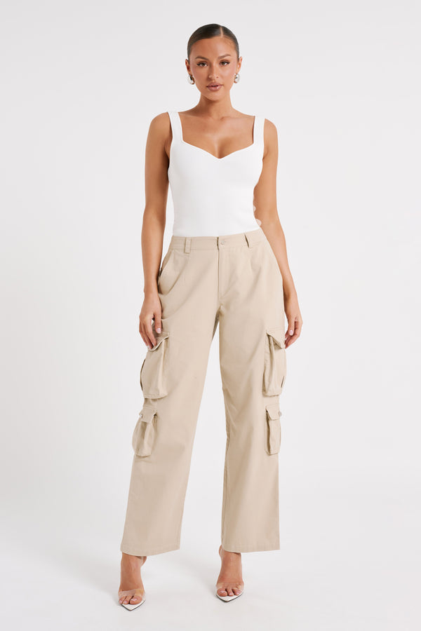 Clea Cargo Pant - Stone