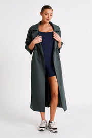 Andreas Oversized Trench Coat - Charcoal