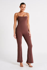 Adelaide Recycled Nylon Jumpsuit - Mocha