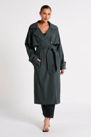 Andreas Oversized Trench Coat - Charcoal