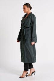 Andreas Oversized Trench Coat - Charcoal