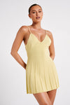 Kendra Rib Knit Mini Dress - White
