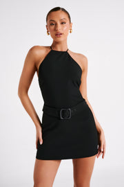 Diana Suiting Mini Dress - Black