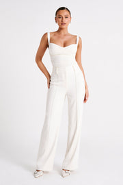 Lisa High Waist Suiting Trousers - Ivory