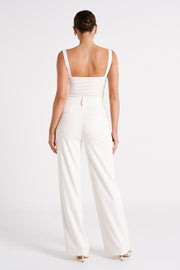 Lisa High Waist Suiting Trousers - Ivory