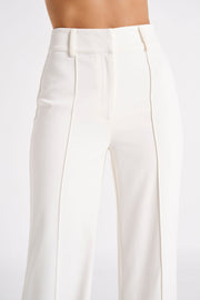 Lisa High Waist Suiting Trousers - Ivory