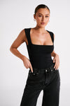 Linley Recycled Nylon Long Line Top - Ice Grey