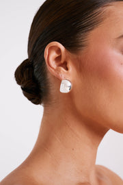 Katia Hoop Earrings - Silver