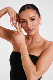 Karina Cuff Bracelet - Silver
