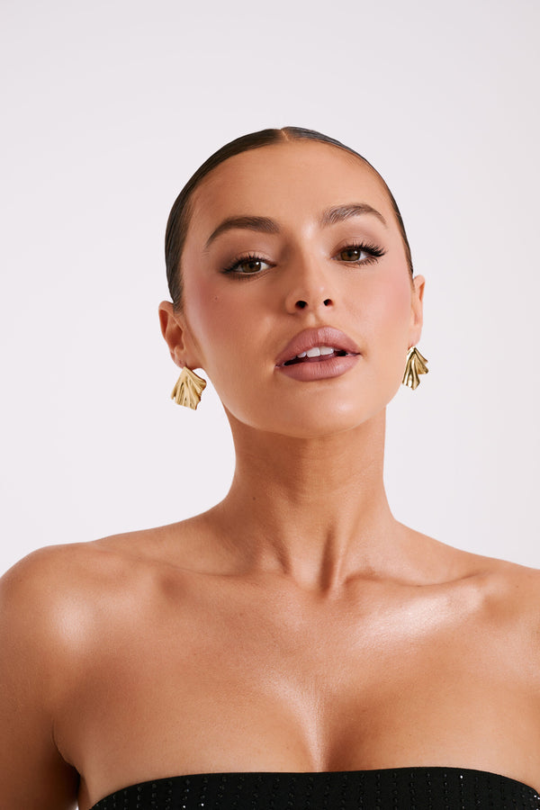 Willa Draped Earrings - Gold