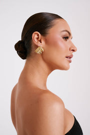 Willa Draped Earrings - Gold