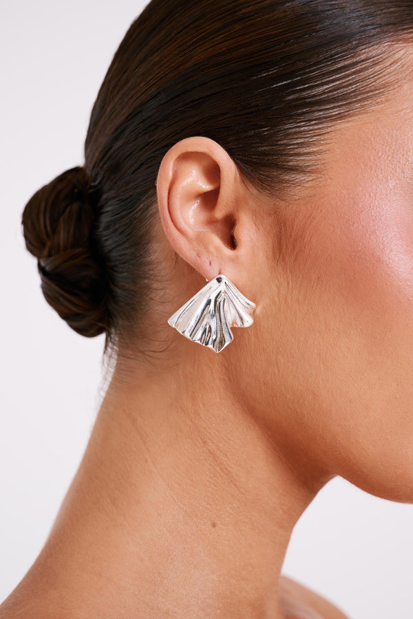 Willa Draped Earrings - Silver