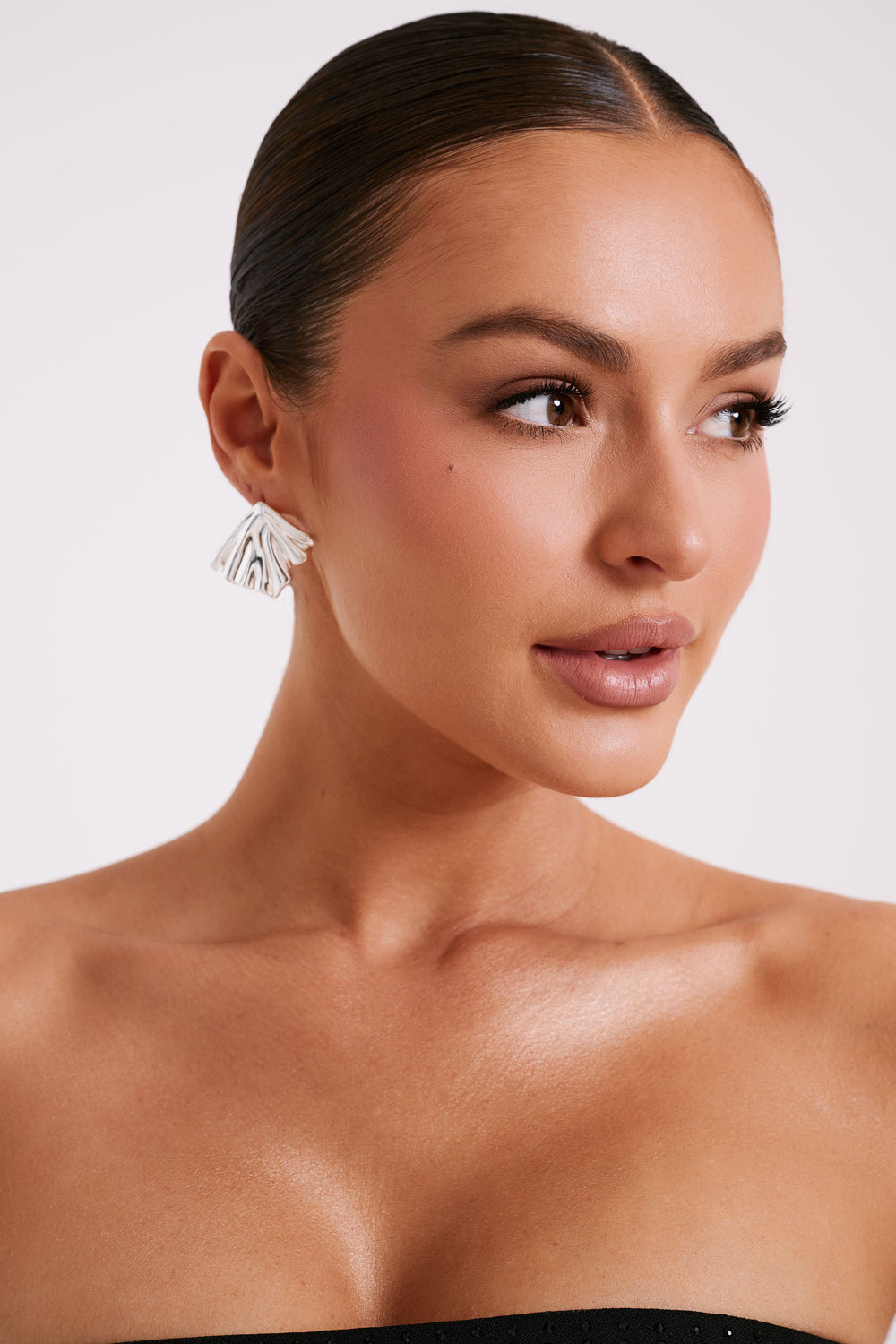 Willa Draped Earrings - Silver