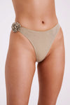Valencia Rose Crochet Bikini Bottom - Red