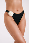 Valencia Rose Diamante Bikini Bottom - Nude
