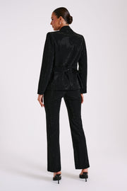 Rhett Square Diamante Jacket - Black