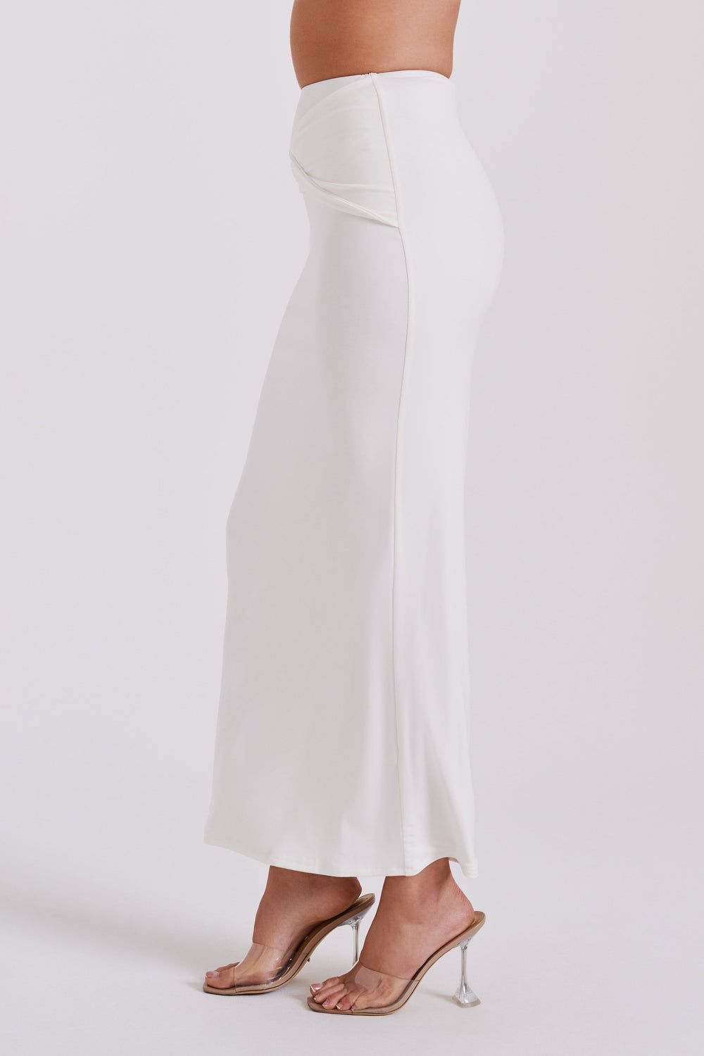 Ceri Maxi Twist Skirt - White