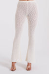 Irma Flared Boucle Pants - Wheat