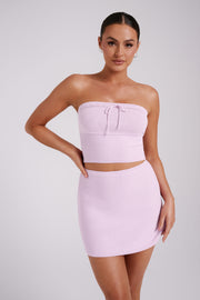 Kyra Waffle Knit Tube Top - Rosewater