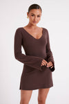 Jayda Knit Mini Dress - Ivory