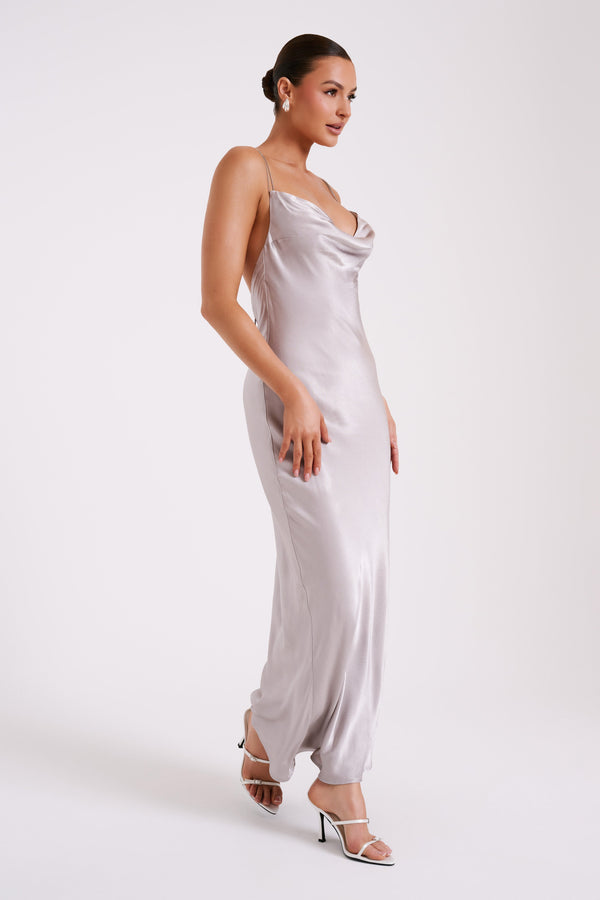 Kalani Chain Maxi Dress - Silver