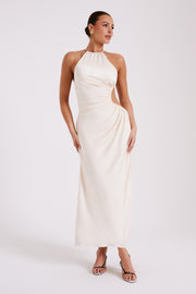 Rosalina Cut Out Maxi Dress - Ivory