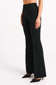 Loretta Fit & Flare Tailored Pant - Black
