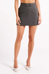 Sayer Textured Mini Skirt - Natural